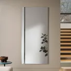 Miroir rectangulaire avec insert latéral bicolore, fabriqué en Italie - Lumis Viadurini
