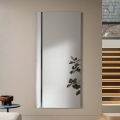 Miroir rectangulaire avec insert latéral bicolore, fabriqué en Italie - Lumis