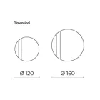 Miroir rond avec insert en maille, fabriqué en Italie - Brigitta Viadurini