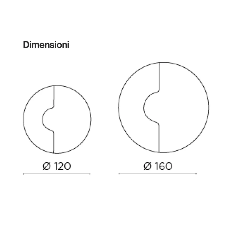 Miroir mural rond avec insert en maille, fabriqué en Italie - Annabella Viadurini