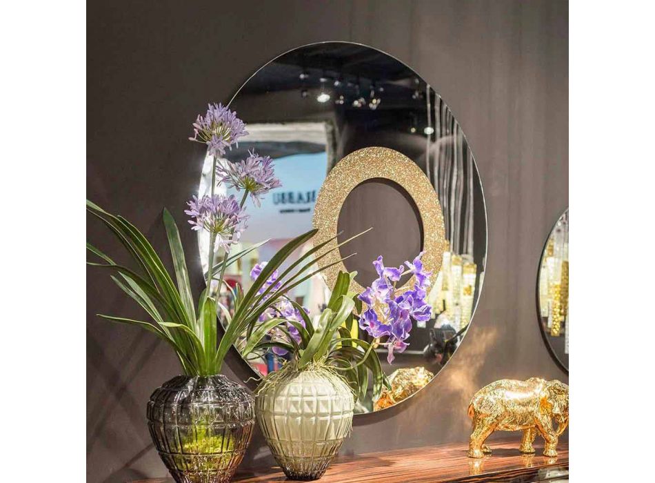Miroir rond design moderne made in Italy Aris Viadurini