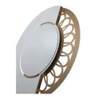 Miroir rond en fer avec décoration latérale fabriqué en Italie - Cadenas Viadurini