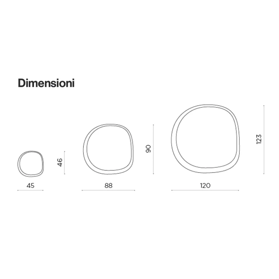 Miroir de forme composée de deux panneaux de verre superposés, fabriqué en Italie - Alida Viadurini