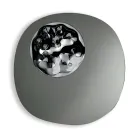 Miroir de forme spéciale avec insert en verre ondulé, fabriqué en Italie - Adalberta Viadurini