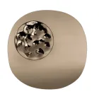 Miroir de forme spéciale avec insert en verre ondulé, fabriqué en Italie - Adalberta Viadurini