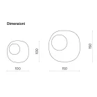Miroir de forme spéciale avec insert en verre ondulé, fabriqué en Italie - Adalberta Viadurini
