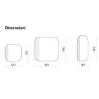 Miroir de forme avec insert rayé, fabriqué en Italie - Alessia Viadurini