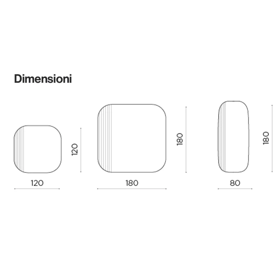 Miroir de forme avec insert rayé, fabriqué en Italie - Alessia Viadurini