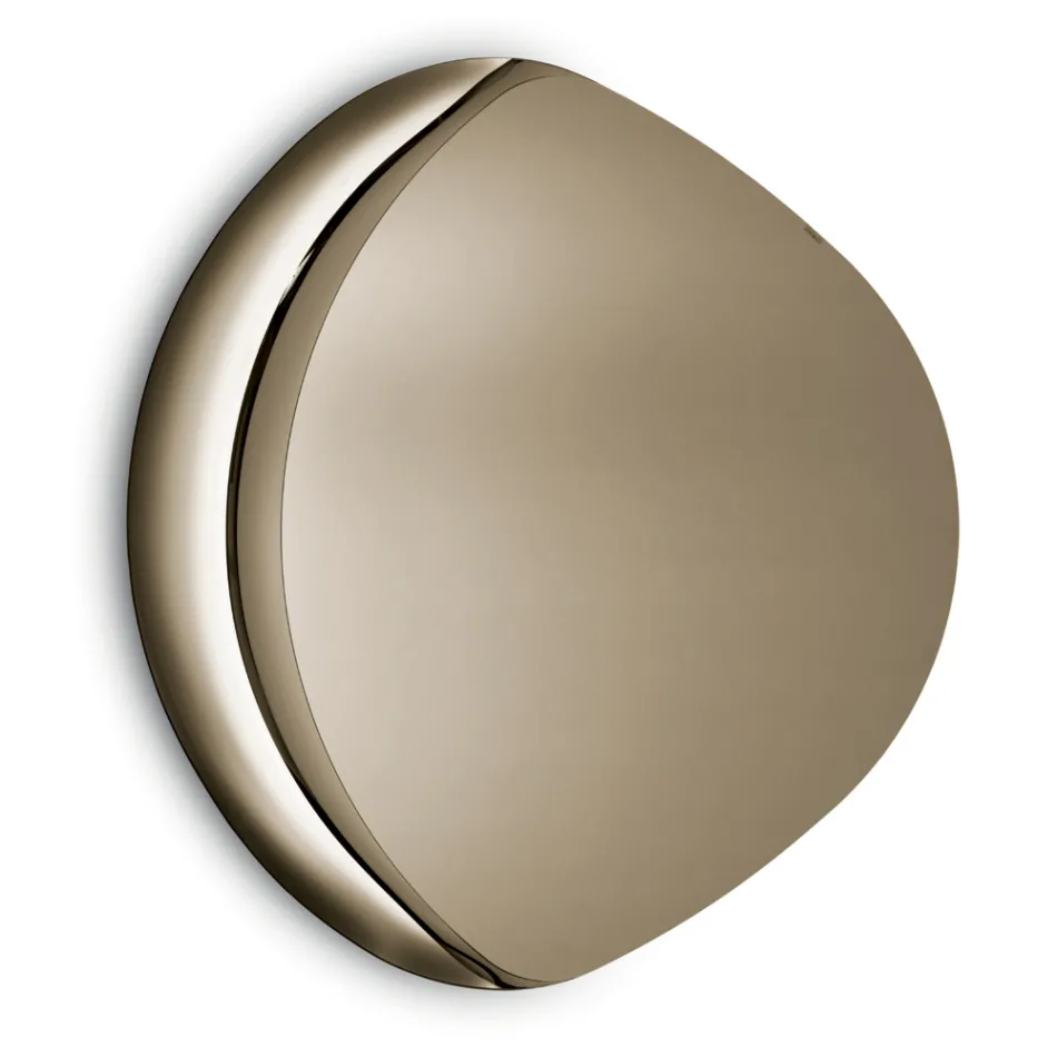 Miroir en forme d'Abigaille avec demi-cadre en verre fusionné, fabriqué en Italie Viadurini