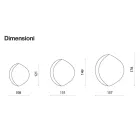 Miroir en forme d'Abigaille avec demi-cadre en verre fusionné, fabriqué en Italie Viadurini