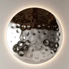 Miroir mural rond Clea en verre martelé, fabriqué en Italie Viadurini
