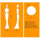 Conception de sol de statue lumineuse avec lumière LED pour intérieur - Penelope par Myyour Viadurini