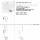 Conception de sol de statue lumineuse avec lumière LED pour intérieur - Penelope par Myyour Viadurini