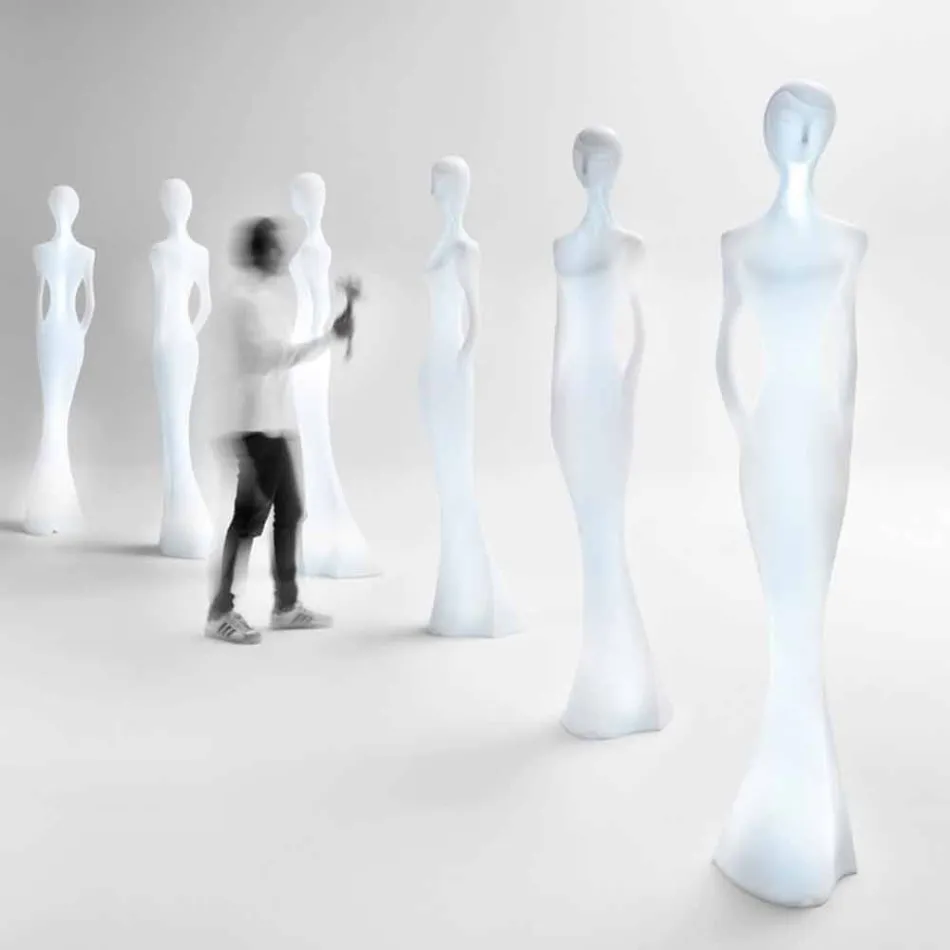 Conception de sol de statue lumineuse avec lumière LED pour intérieur - Penelope par Myyour Viadurini