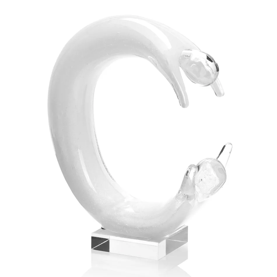 Statue Sculpture Ornement en Cristal Coloré Design Luxe - Gratuit Viadurini