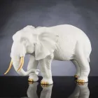 Figurine Éléphant en Céramique Faite en Italie - Fantassin Viadurini