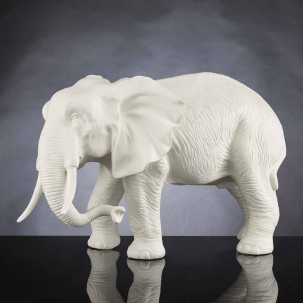 Figurine Éléphant en Céramique Faite en Italie - Fantassin Viadurini