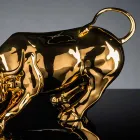 Figurine en céramique faite main en forme de taureau fabriquée en Italie - Bulino Viadurini