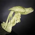 Figurine en céramique artisanale en forme de perroquet fabriquée en Italie - Pagallo Viadurini