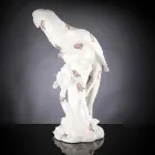 Figurine en céramique artisanale en forme de perroquet fabriquée en Italie - Pagallo Viadurini