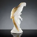 Figurine en céramique artisanale en forme de perroquet fabriquée en Italie - Pagallo Viadurini