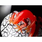 Figurine décorative en verre en forme d'oeuf avec gecko Made in Italy - Huevo Viadurini