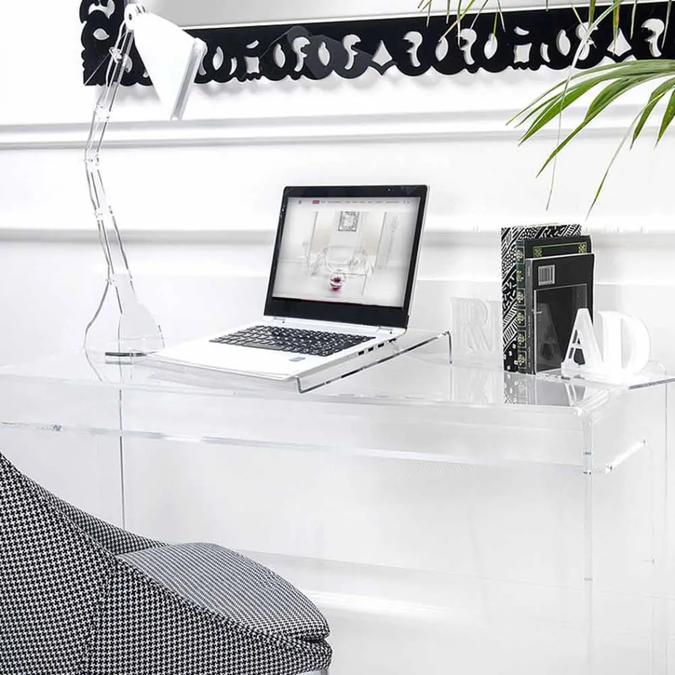 Support pour ordinateur portable en plexiglas transparent ou fumé 2 pièces - Nerdino Viadurini