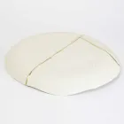 Plateau de Poche Design Rond en Porcelaine Blanche et Feuille d'Or - Cicatroro Viadurini