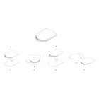 Planche à Découper et Accessoires de Cuisine en Marbre, Bois et Acier Design Luxe - Icaro Viadurini