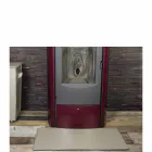 Tapis en cuir pour cheminée / poêle Cleo Made in Italy Viadurini