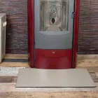 Tapis en cuir pour cheminée / poêle Cleo Made in Italy Viadurini