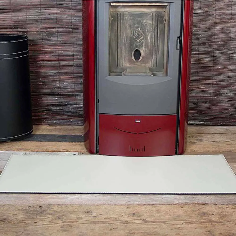 Tapis de cheminée / poêle en cuir Rio Made in Italy Viadurini