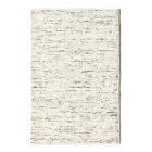 Tapis de salon en coton, viscose et laine réalisé sur métier manuel - Melita Viadurini