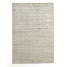 Tapis de salon réalisé sur métier manuel en viscose, laine et coton - Cristel Viadurini