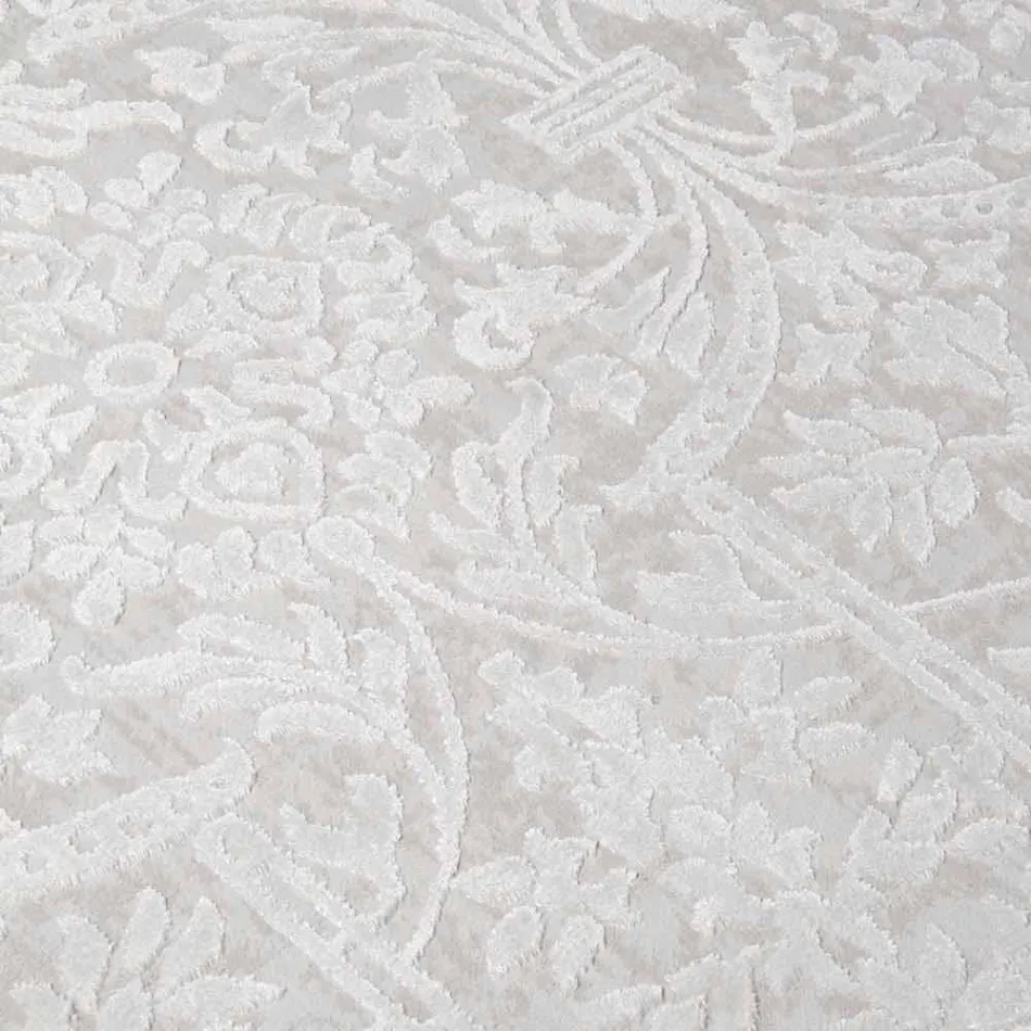 Tapis Design à Design Beige en Polyester et Viscose - Occitanie Viadurini