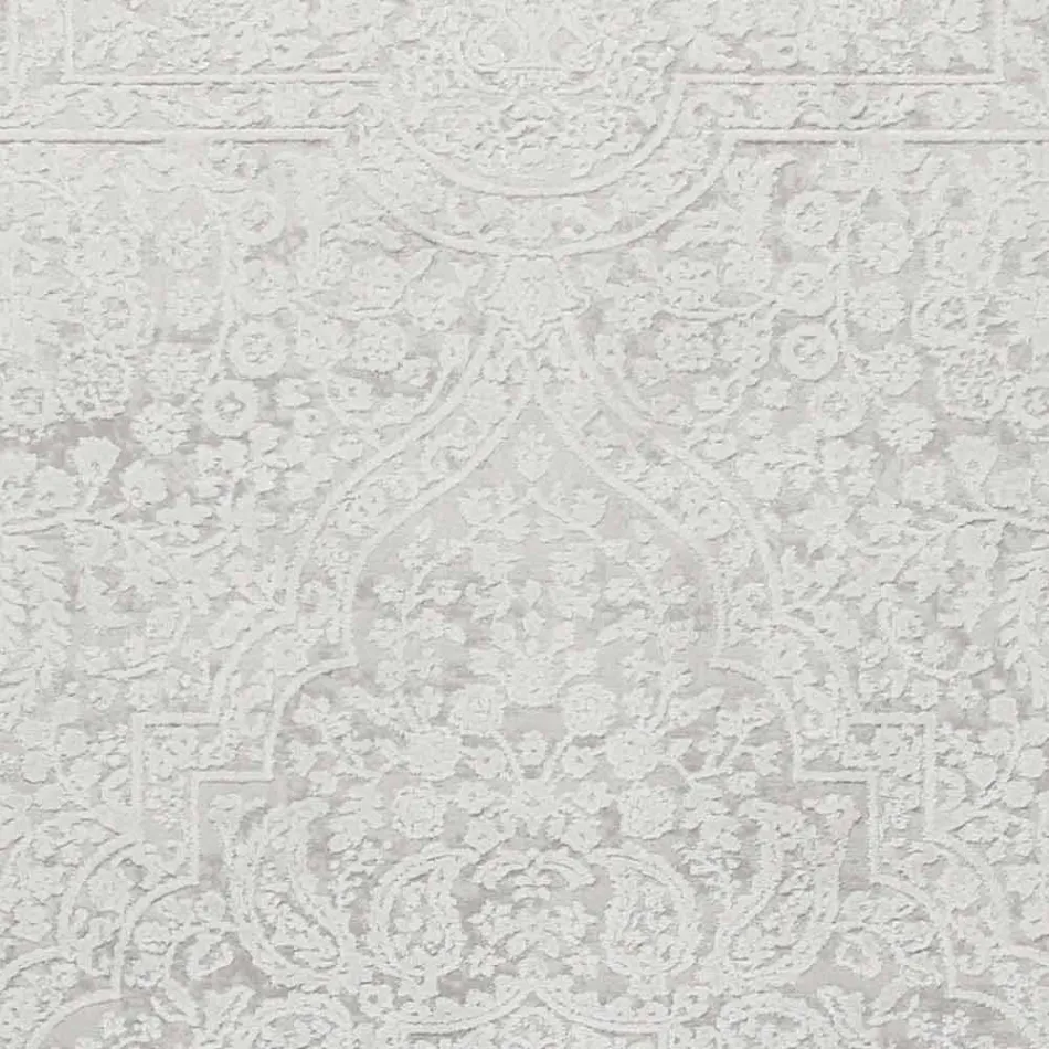 Tapis Design à Design Beige en Polyester et Viscose - Occitanie Viadurini