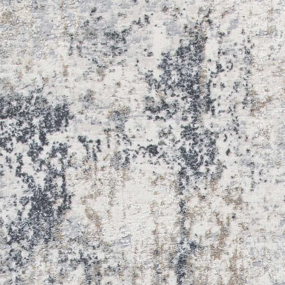 Tapis Design à Design Beige en Polyester et Viscose - Occitanie Viadurini