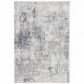 Tapis Design Beige avec Dessin en Viscose et Polyester - Occitanie