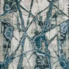 Tapis de salon à motifs de design moderne en soie et laine de bambou - Laptos Viadurini