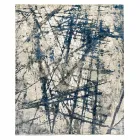 Tapis de salon à motifs de design moderne en soie et laine de bambou - Laptos Viadurini