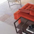 Tapis Modulaire en Viscose Colorée Fait Main Tissé en Inde - Gilberto Viadurini