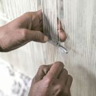 Tapis tissé à la main en Inde en laine et soie de bambou de haute qualité - Anella Viadurini