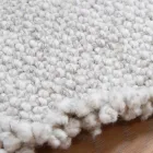 Tapis en laine à franges design large et moderne noir ou crème - Jacqueline Viadurini