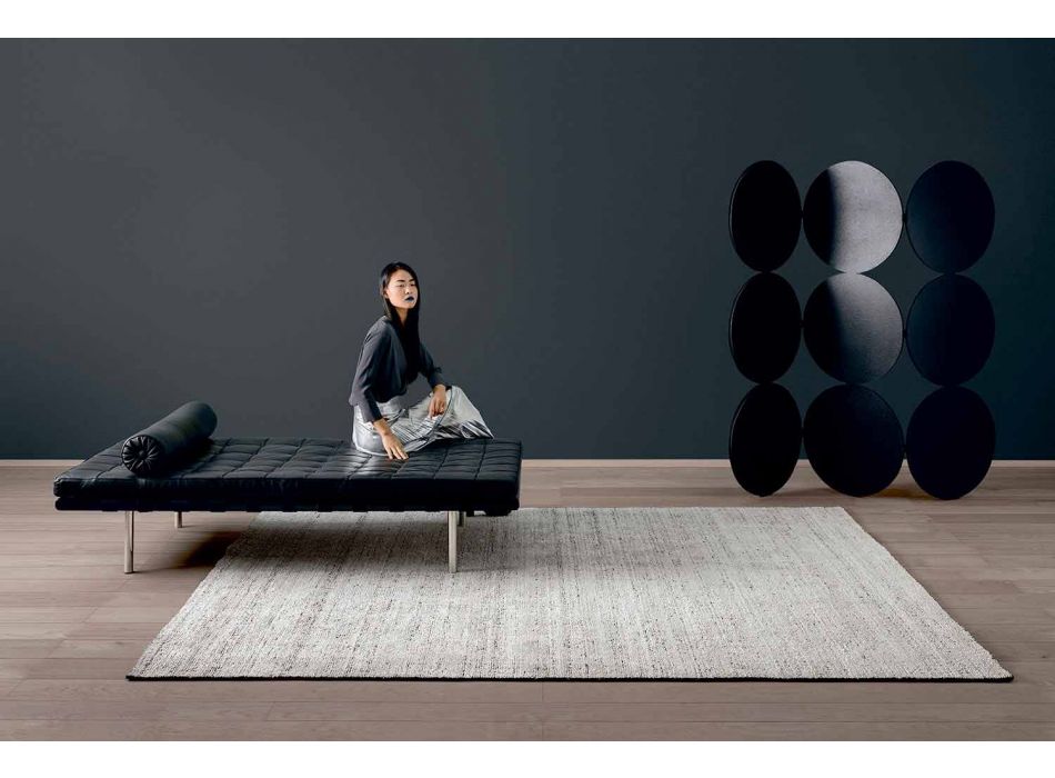 Grand tapis design ombragé et moderne avec bordure - Brunilde Viadurini