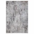 Tapis antidérapant gris beige en viscose et acrylique avec design - Président Viadurini