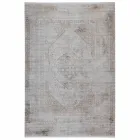 Tapis antidérapant en acrylique et viscose avec motif gris beige - Président Viadurini