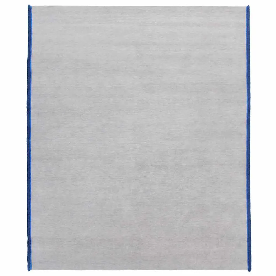 Tapis en viscose et coton à franges colorées au design moderne en soie - Garbino Viadurini