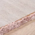 Tapis en viscose et coton à franges colorées au design moderne en soie - Garbino Viadurini