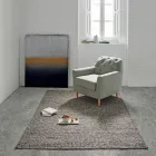 Tapis moderne en laine et coton tissé à la main pour le salon - Relict Viadurini