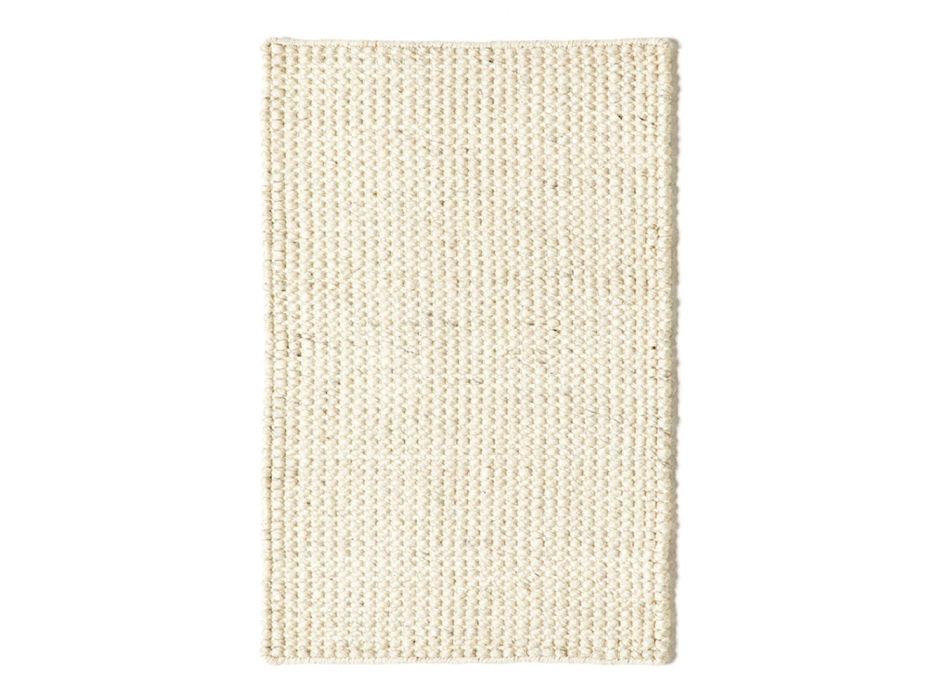 Tapis moderne en laine et coton tissé à la main pour le salon - Relict Viadurini